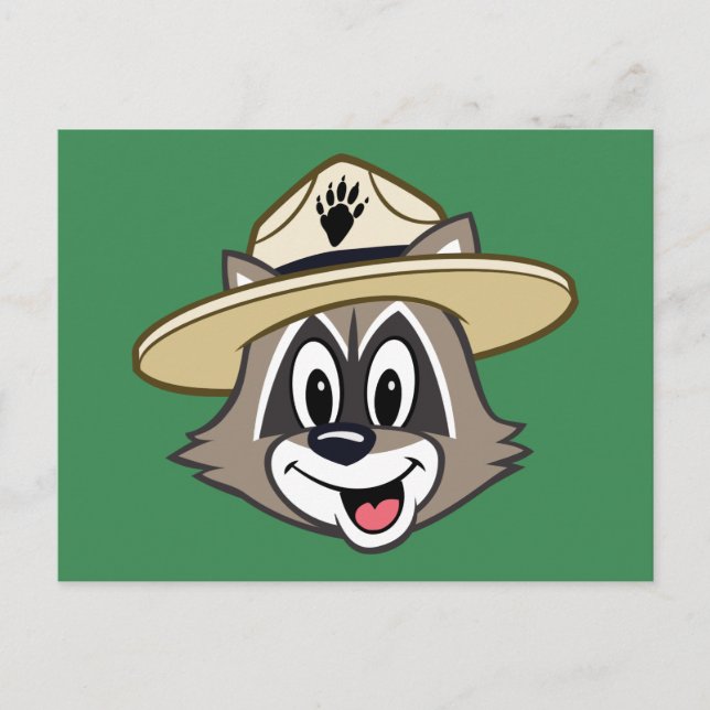 Skogsvaktare Rick | Skogsvaktare Rick Ansikte Vykort (Framsida)