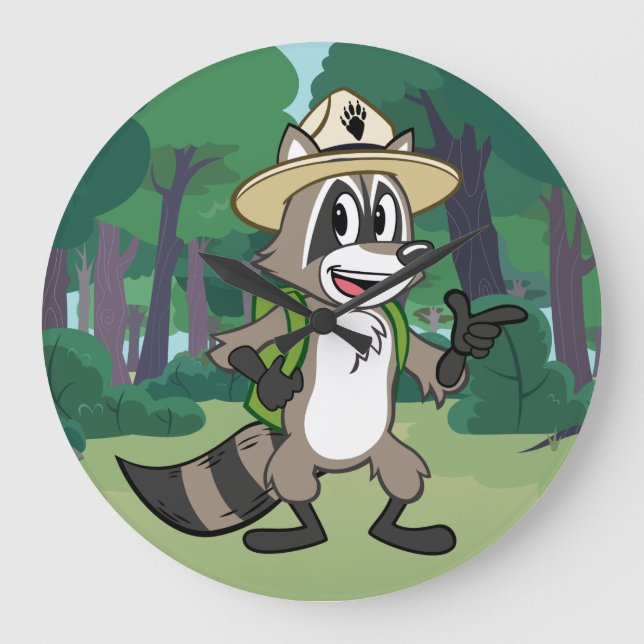 Skogsvaktare Rick | Skogsvaktare Rick Pointing Stor Klocka (Framsida)