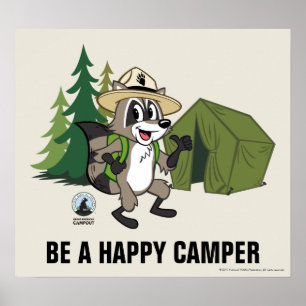 Skogsvaktare Rick Underbar amerikansk campout - Poster