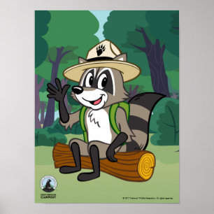 Skogsvaktare Rick Underbar amerikansk Campout Poster