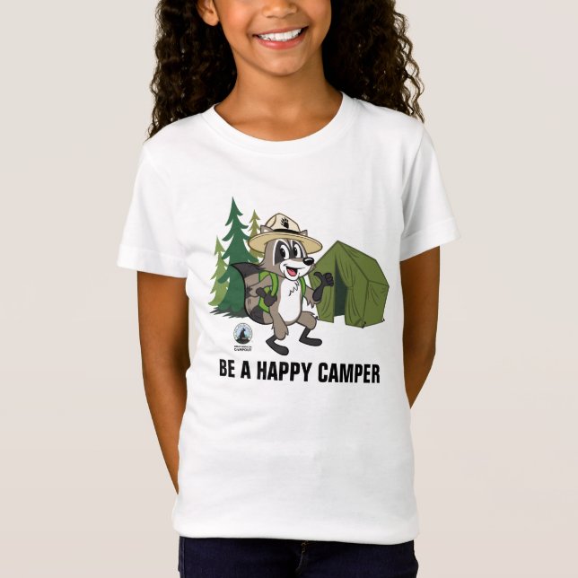 Skogsvaktare Rick | Underbar amerikansk campout -  Tee Shirt (Framsida)
