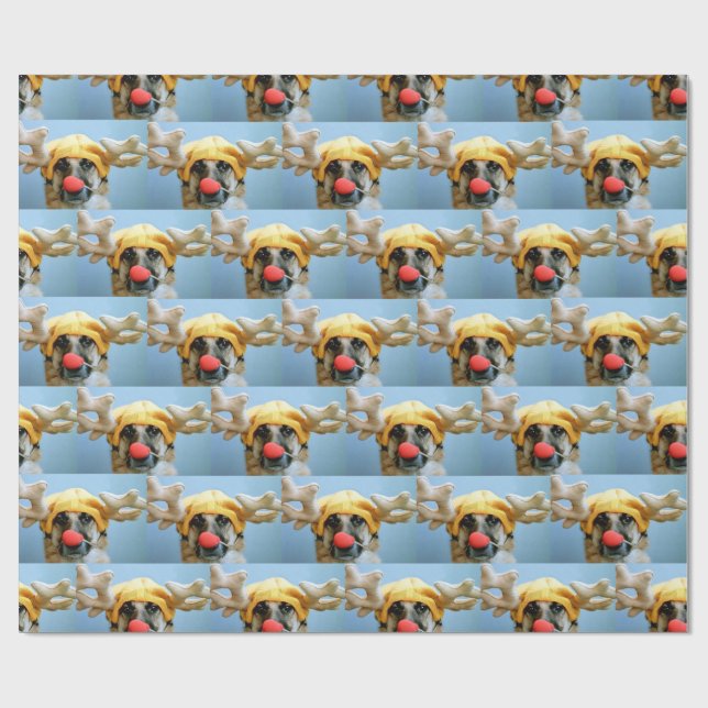 Skogsvaktare som slår in papper presentpapper (Platt)