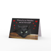 Skogsvaktare "Wanna Be My Valentine"-hälsningskort