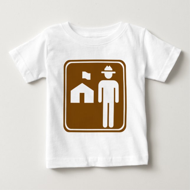 Skogsvaktarestationhuvudvägen undertecknar t shirt (Framsida)
