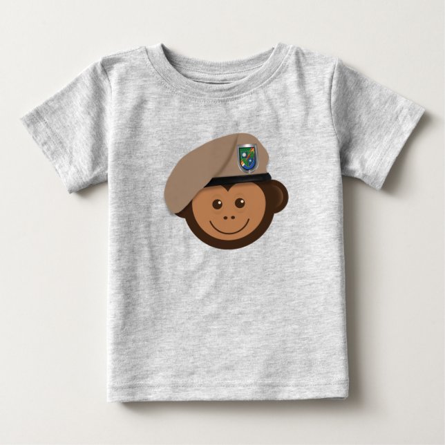 Skogsvaktarn Baby Monkey T Shirt (Framsida)