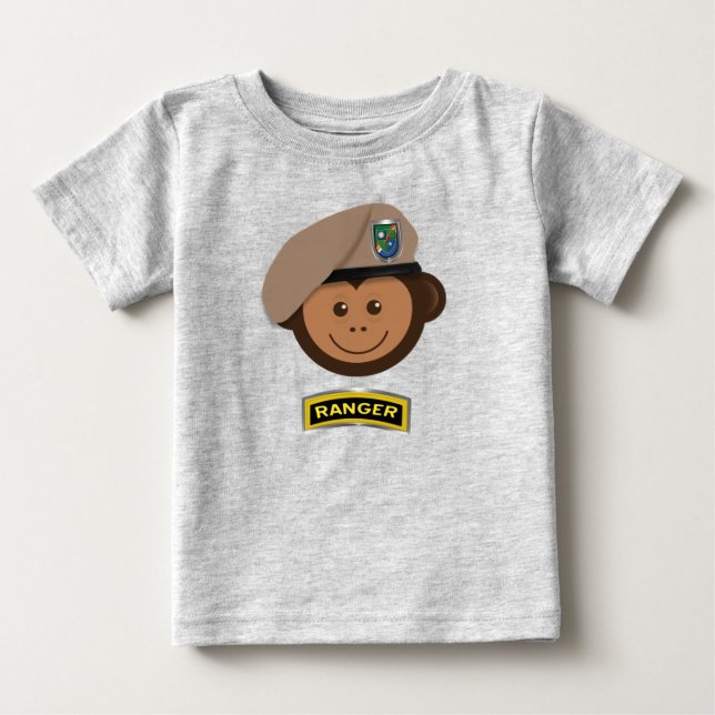 Skogsvaktarn Baby Monkey T Shirt (Framsida)