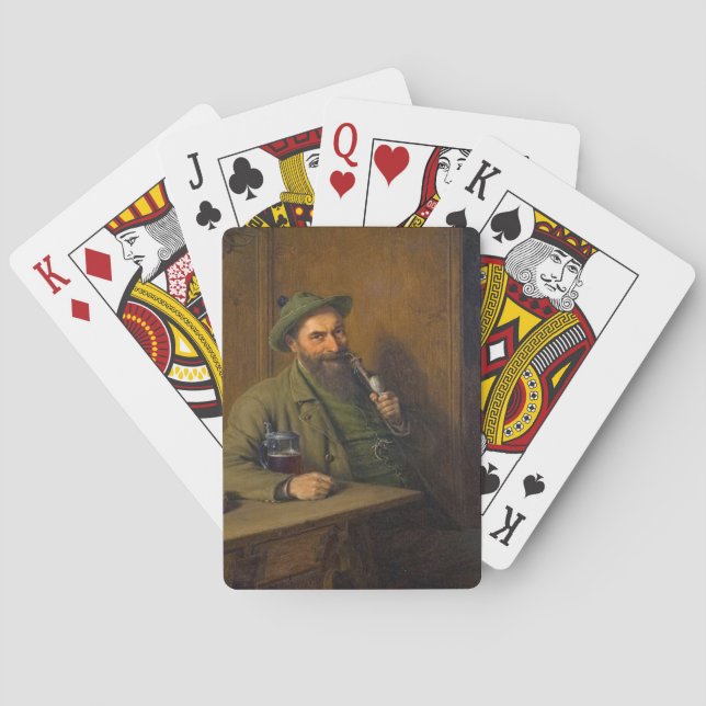 Skogsvaktarn Forest (av Eduard von Grützner) Casinokort (Baksidan)