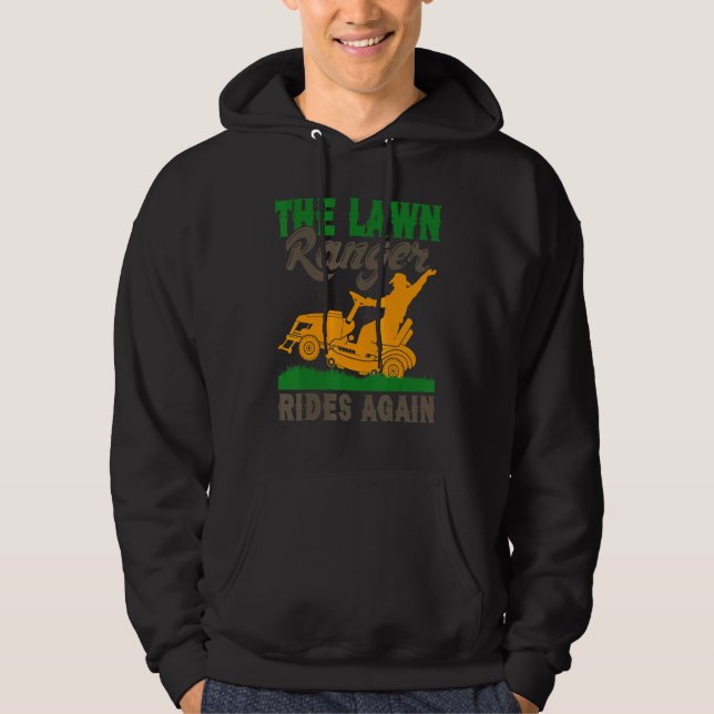 Skogsvaktarn gör om Gräsmatta av myggor. Hoodie (Framsida)