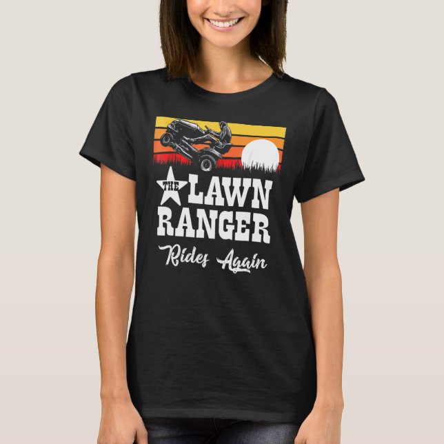 Skogsvaktarn kör åter Gräsmatta Traktor Mwing 1 T Shirt (Framsida)