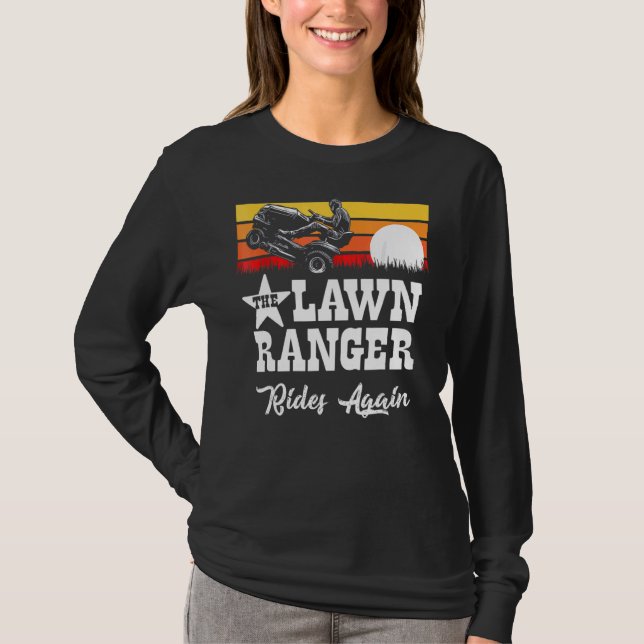 Skogsvaktarn kör åter Gräsmatta Traktor Mwing 1 T Shirt (Framsida)