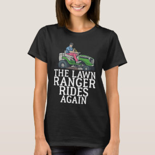 Skogsvaktarn rider roligt gräsmatta caretaker humo t shirt