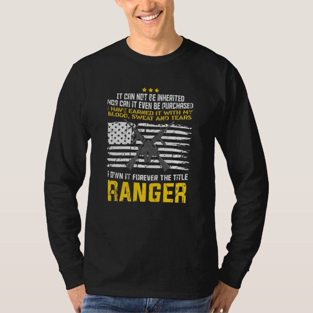 Skogsvaktarns militära utformning t shirt (Framsida)