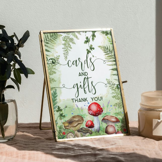 Skogsvamp i skogarna Ferns Skriptkort Poster (Skapare uppladdad)