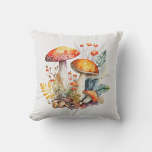 Skogsvampar Höst, Svampar, Vintage Kudde