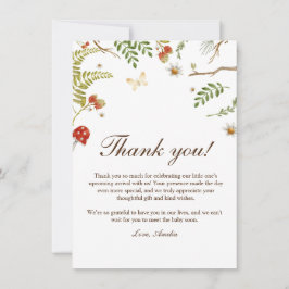 Skogsvampar könsneutrala babydusch tack kort