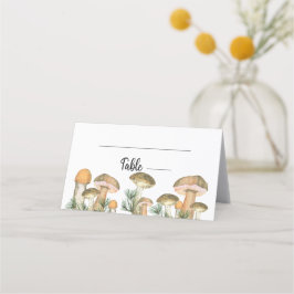 Skogsvampar på plats placeringskort