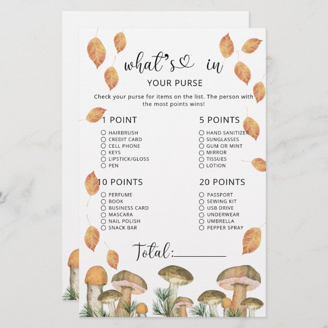 Skogsvampar som finns i din handsköljning (Fram/baksida)