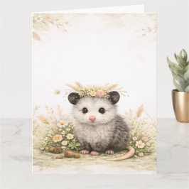 Skogsvän trädområde opossum kort
