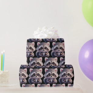 Skogsvänner i Raccoon Woodland Presentpapper