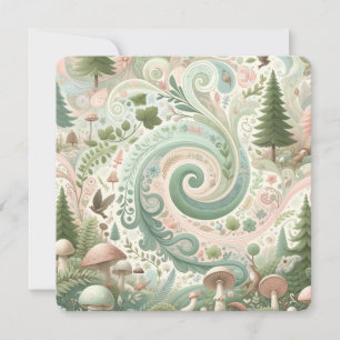 Skogsvarv: Pastel Cottagecore Dream Inbjudningar