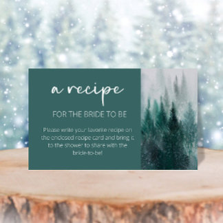 Skogsvattenfärgsrecept gräs Träd för bruden Tilläggskort