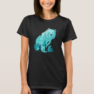 Skogsvildlevande djur (Grizzly Bear Nature utomhus T Shirt