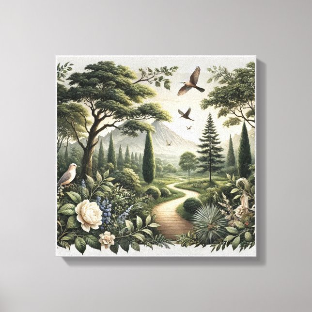 Skogsviskningar Väggkonst Canvas  (Framsida)