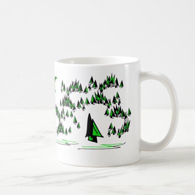 skogträdmugg kaffemugg (Höger)