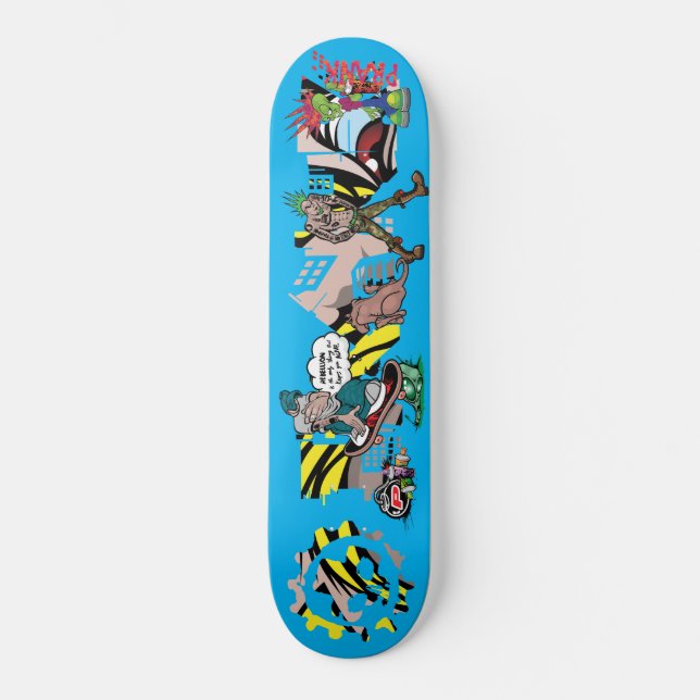 Skojja gata mini skateboard bräda 18,5 cm (Framsida)