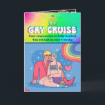 Skojja Gay Cruise Birthday,Anpassningsbar Friends  Kort<br><div class="desc">Gay Cruise skojjar hälsningskort. Det här är ett förfalskat Gay Cruise-reservationskort, men är faktiskt en söt skojja från födelsedagstonens fantastisk, party vänner eller hans flickvän. Det är både roligt och sött. Var bara redo med din mobil för att fånga allt roligt ansikte. Skratt är den bästa gåvan, efter er ovärderliga...</div>
