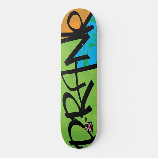 Skojja Graffiti-Märkre Mini Skateboard Bräda 18,5 Cm (Framsida)