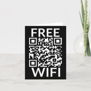 Skojja QR-ordförande för felsökning av fritt WiFi Kort
