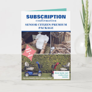 Skojja Senior Paket jul, Anpassningsbar Hund Photo Kort