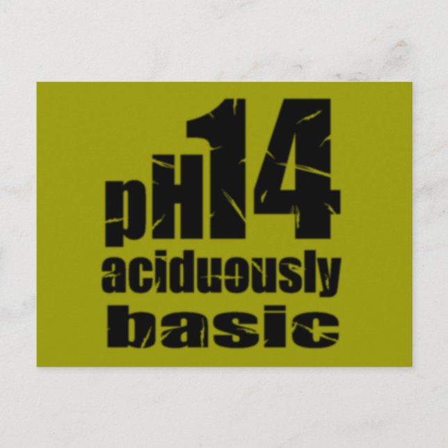 Skokertecken för humor i Aciduous Basic Vykort (Framsida)