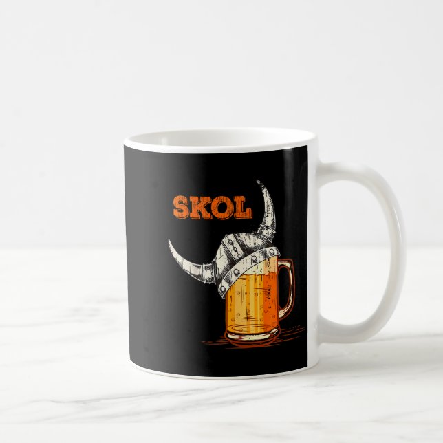 Skol Nordic Viking Helmet Drinking Gl  Kaffemugg (Höger)