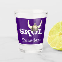 Skol och Horned Viking Helmet Shot Glass