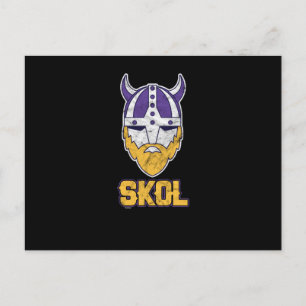 Skol! Skål! Viking Vikings Beer Drinker Helg Vykort