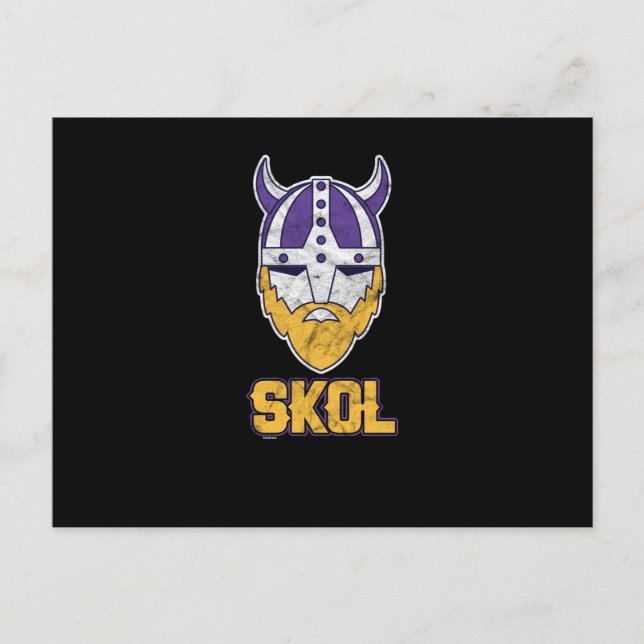 Skol! Skål! Viking Vikings Beer Drinker Helg Vykort (Framsida)