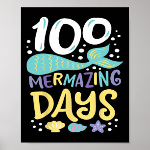 Skola 100 Mermai-dagar Poster