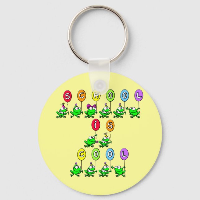 Skola är Coola - Frogs Nyckelring (Framsida)