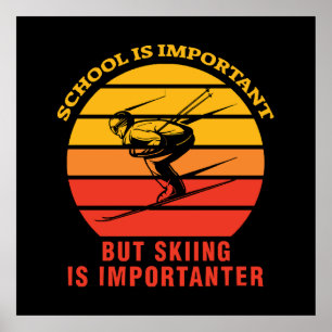Skola är viktigt men att åka skidor är viktigare poster