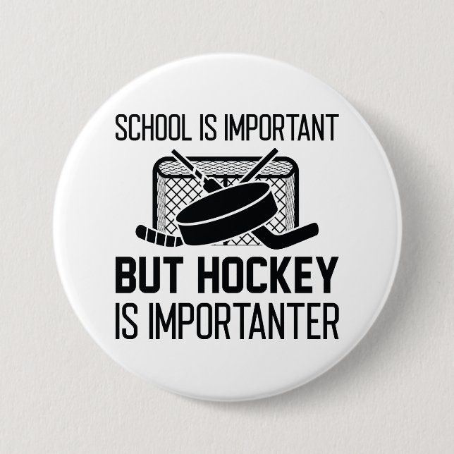 Skola är viktigt men hockey är viktigare knapp (Framsida)