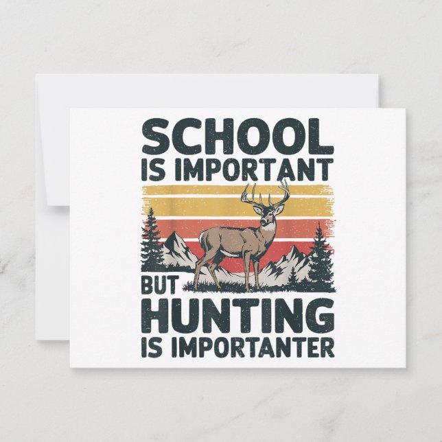 Skola är viktigt men jakt är viktigare män (Framsida)