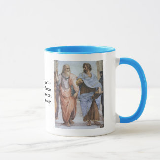Skola av Athens (specificera - Plato & Aristotle), Mugg