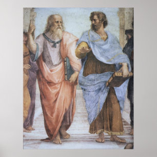 Skola av Athens (specificera - Plato & Aristotle), Poster