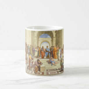 Skola av den Athens frescoen av Raffaello Sanzio Kaffemugg