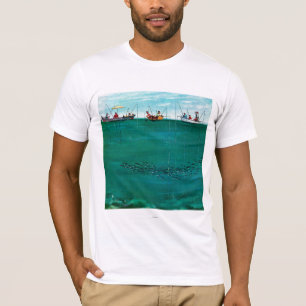 Skola av fisk bland linjer av Thornton Utz Tee Shirt