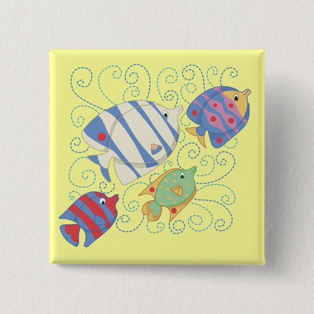 Skola av fiskT-tröja och gåvor Knapp (Framsida)