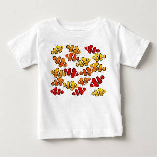 Skola av T-tröja för det korallrevClownfish Tee