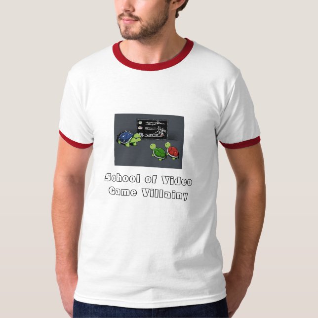 Skola av videospelondska t-shirt (Framsida)